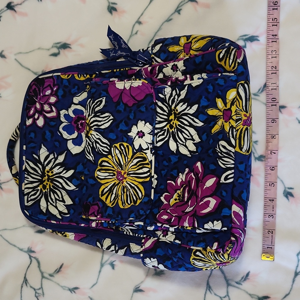Vera Bradley African Violet Floral Print Bag pack/Laptop Bag - Picture 15 of 16